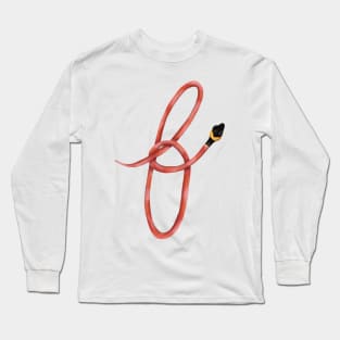 F - Red coffee snake Long Sleeve T-Shirt